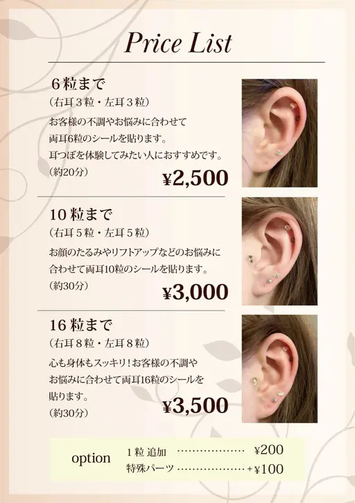 【💎先着3名様💎】耳つぼジュエリーモデル(6粒まで)👂💎