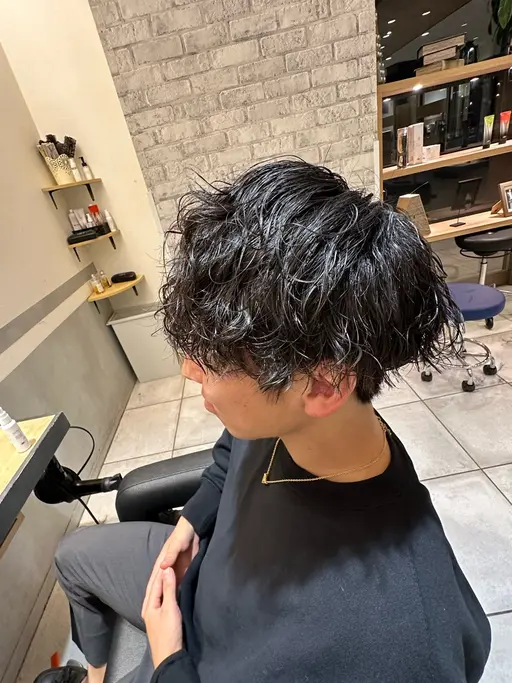 メンズ限定クーポン🔥カット➕波巻きスパイラルパーマ🌊➕1stepトリートメント