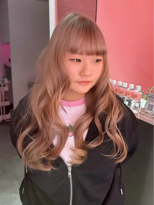 【カット込み✂️】リタッチのみ＋艶カラー+高保湿トリートメント／ケアブリーチ変更可能✨
