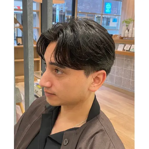 🌀ご新規様限定【束間毛流れパーマ⚡️】カット＋フェザーパーマ＋１step treatment