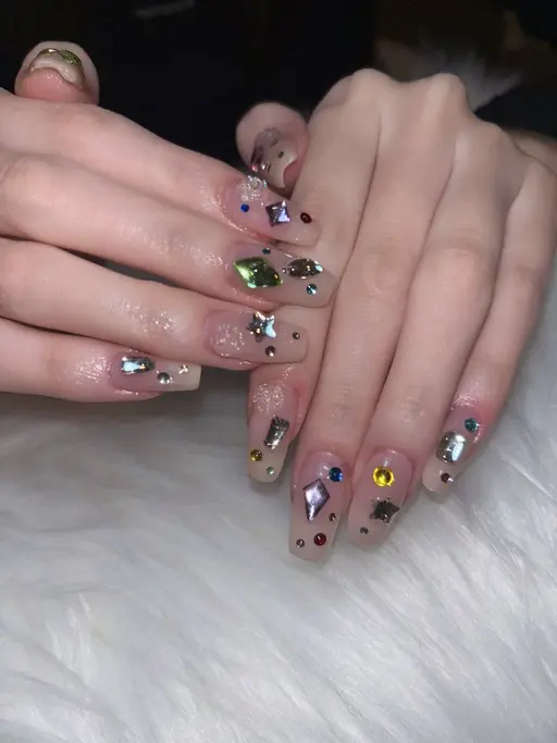 【人気No.1❕】長さ出し10本ワンカラー(マグネット,フラッシュ,ラメ)➕2個パーツ無料💍