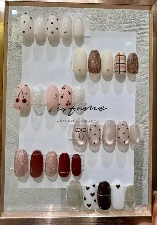 オフなし🤎秋のサンプルネイル