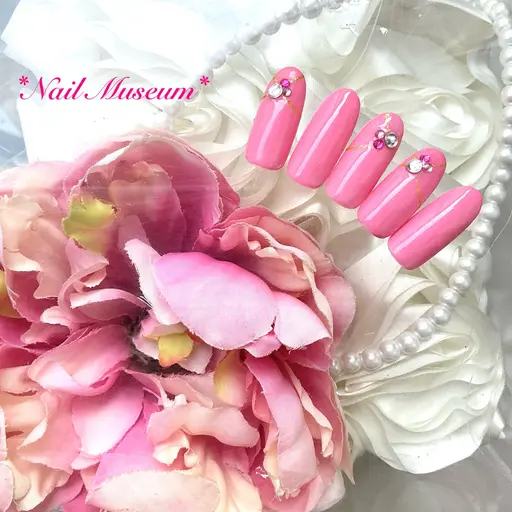 【新規】💅ハンド  【オフ無】  シンプルストーン付アート♦︎60分🩵ミニモ限定Jr.デビュー前コース #シンプル