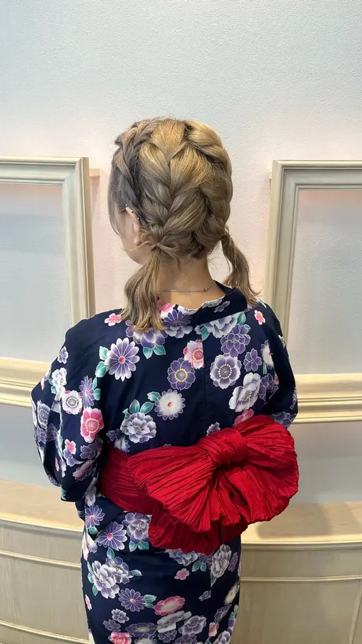 🎐浴衣着付け+ヘアセット🎀