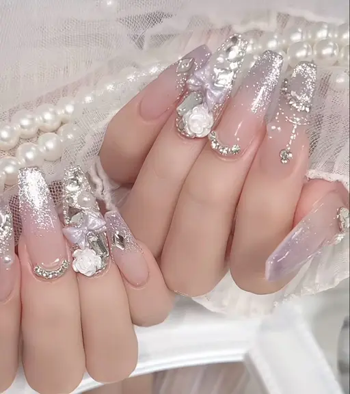 🦋「ミニモ学割」 【10本チップ長さ出し】持ち込みデザイン パーツ付け放題❣️ソフトジェルオフ込み