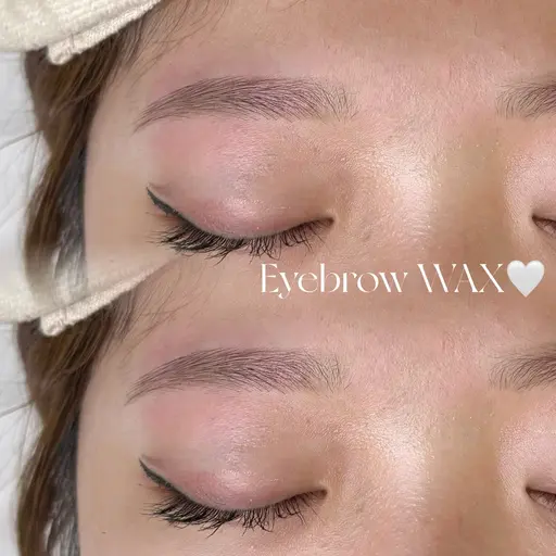 🪽眉毛WAX脱毛🪽メイク仕上げ（WAX、間引き、眉カット付き）