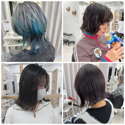 暇な8月🉐好きなメニュー選べます！【1.カットカラーパーマ】【2.カットカラーケアブリーチ】【3.カット縮毛矯正TR】