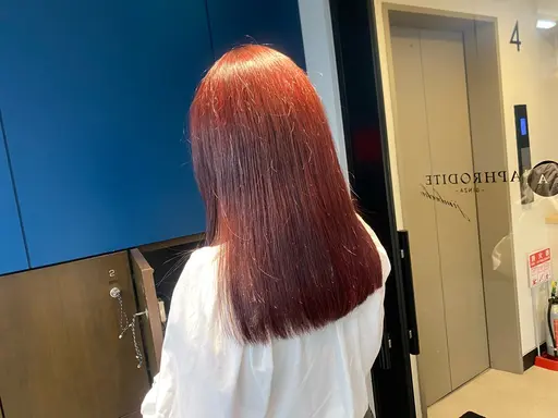 👑平日限定クーポン👑【✨悩んだらこれ✨】似合わせカット＋ケアカラー＋髪質改善システムトリートメント＋超音波アイロン