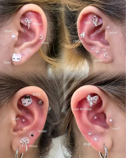 👂🏻🎀✨耳ツボジュエリー✨🎀👂🏻　土日祝+¥1.100