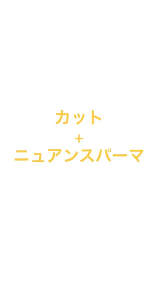 カット+ニュアンスパーマ