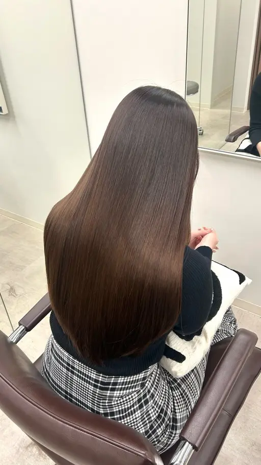 【🫶プチ贅沢コース人気𝐍𝐨. 𝟏🫶】カット+艶カラー+TOKIO超音波トリートメント+ショートスパ🫧