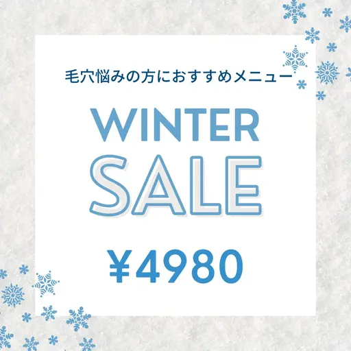 【❄️平日SALE⛷️】年内に肌も綺麗に💖冬の肌荒れも◎イオンピーリング&ダブルパックでニキビ・毛穴改善美肌コース⛄️