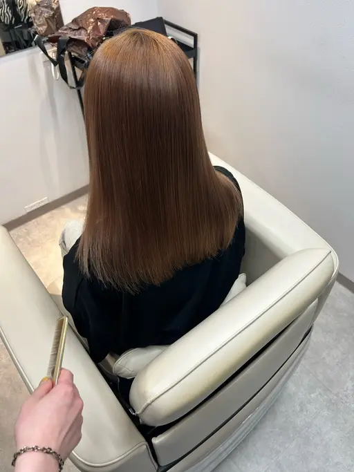 (ブリーチ毛の方限定)髪質改善ストレート＋トリートメント