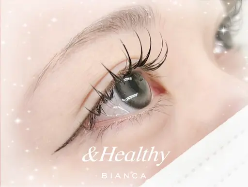 【✨&Healthy(アンドヘルシー)✨ 】フラットラッシュ120本×パーマ｛川越/まつげパーマ/エクステ｝