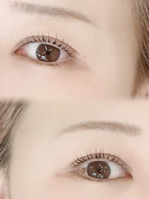 上まつ毛　ダメージレスまつ毛パーマ（ケラチンTr付）➕束感コーティング　9/11、9:30からのご予約のみ