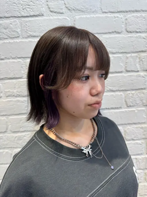 カット✂️➕ブリーチなしカラー🫧⚠️ロング(肩下)＋1000円
