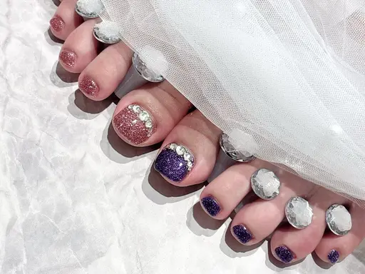 11月限定‼️‼️フット2本ストーンコース✨(うめつくし〇)他8本はワンカラー/オフ代別途+¥600