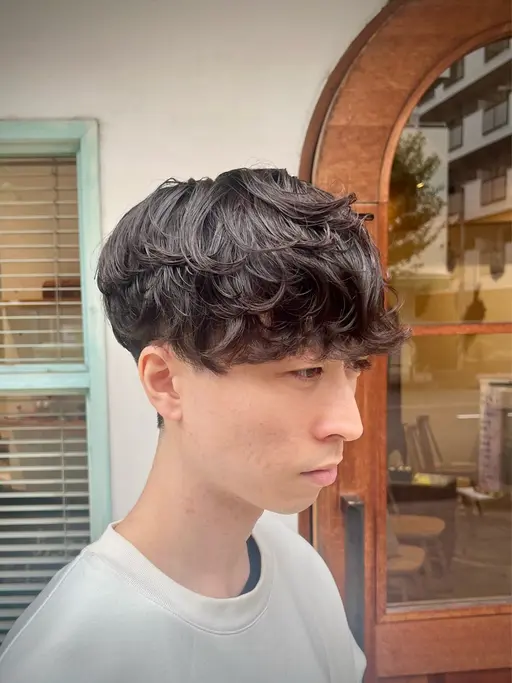 【🌕🔥人気NO.1🔥🌕】🔵メンズカット＋クリームパーマ🔵