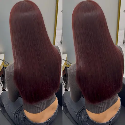 🉐【U24ミニモ学割限定】🩷1日2人まで✨韓国風ブリーチなしピンクカラー🩷➕3ステップトリートメント🩷