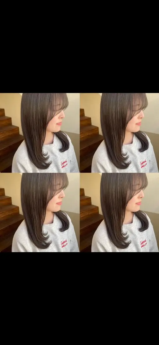 【人気No,1】✂️小顔カット ×🎨透明感ワンカラー×✨Aujuaトリートメント