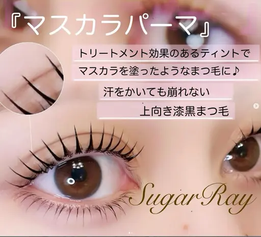 🍒マスカラパーマ🍒3種類のティントでトリートメントしながらツヤツヤ漆黒まつ毛🫧