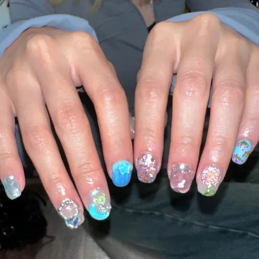 【minimo限定価格】自爪ゴージャスアートやり放題✨ゴテゴテガーリーバレエコア🎀個性派💕海外風💕地雷系