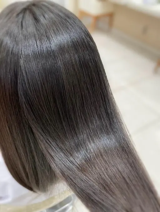 💎縮毛矯正モデル💎毛先まで☆しっかりサラ艶ストレート✨