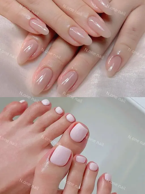 【hand&footセット】ワンカラー/ラメ /ラメグラコース ¥8800