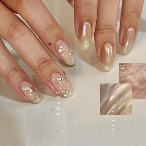 当日予約限定✨【おまかせデザイン5本🍁💕🧁】ハンド🖐️♡ (オフ1100円・自爪育成ケア付き)