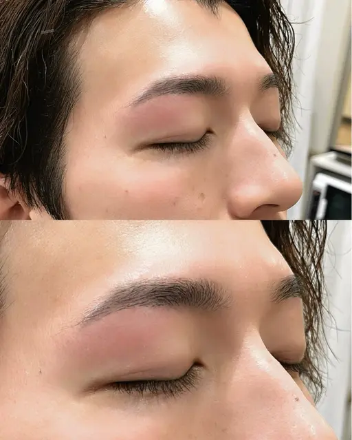 men's眉スタイリング