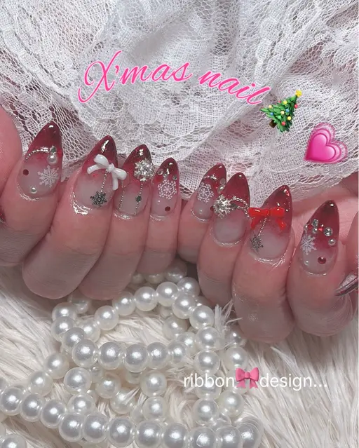 🎄クリスマス限定❤️デザイン×美フォルムお任せコース💅『オフ無し♡長さ出しなし』