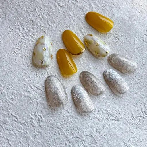 ｟オフあり・10本中4本​〜​6本アート｠アートしたい方にオススメ💅 フィルイン対応/デザイン8種類！目安2.5h+α
