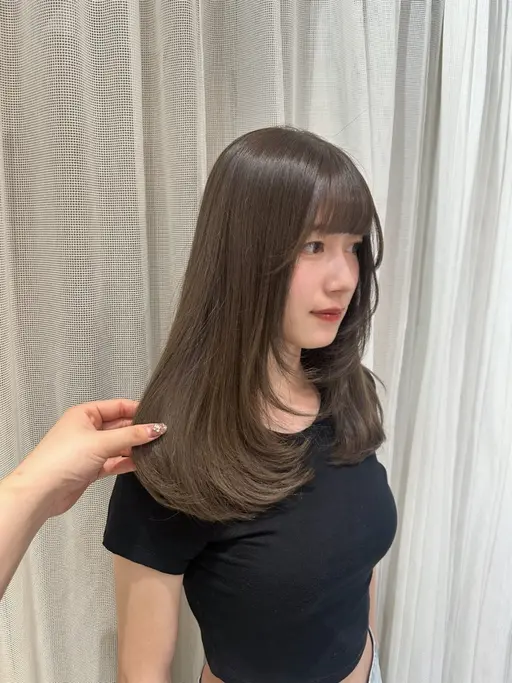 🤍❄️潤艶美髪コース❄️🤍【艶color+髪質改善ケラチントリートメント＋枝毛カット】