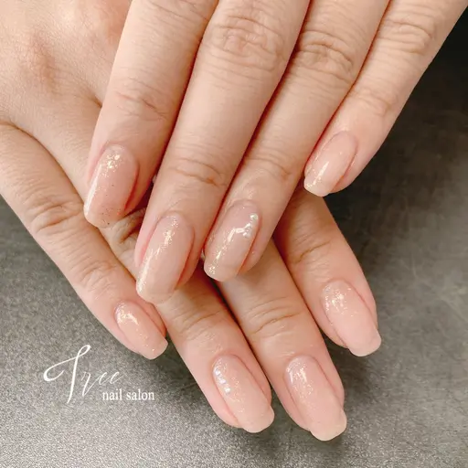 シンプルで可愛いネイルはコレ♡（オフなし）ケア込み　オフィスも◯