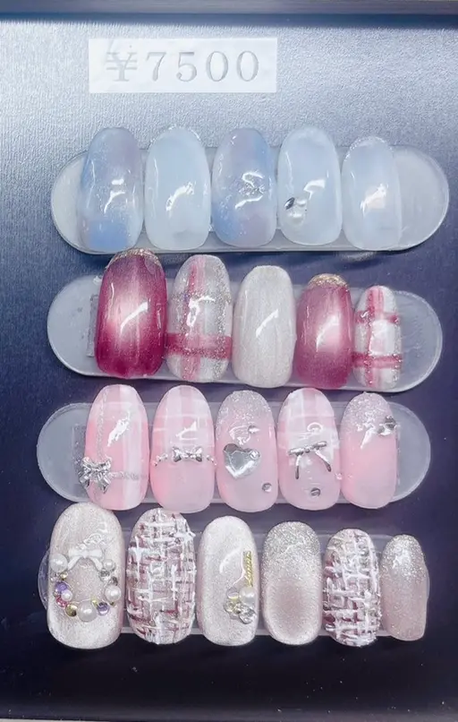 定額デザインネイル（オフ込み）フットネイルは＋500円