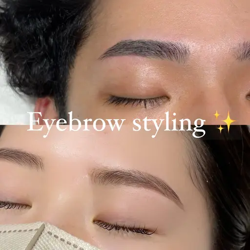 🩶ミニモ学割U24🩶アイブロウスタイリング(WAX+間引き+メイク有)メンズも可👦🏻✨