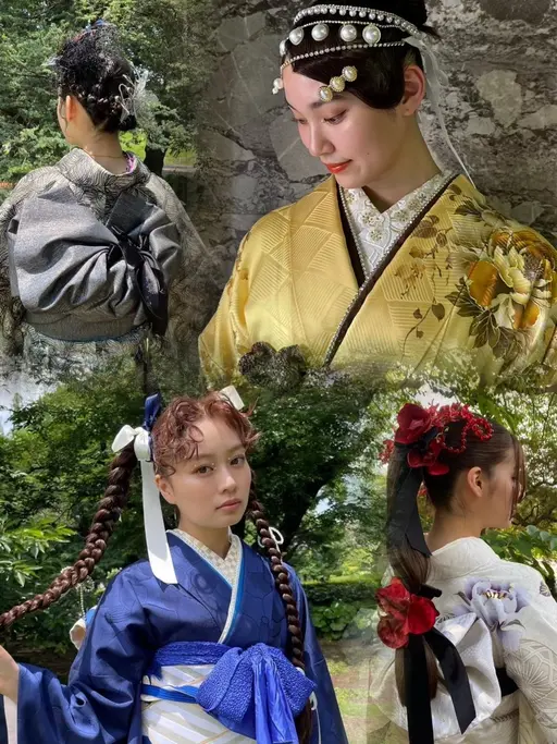 成人式‼️振袖着付け+ヘアセット