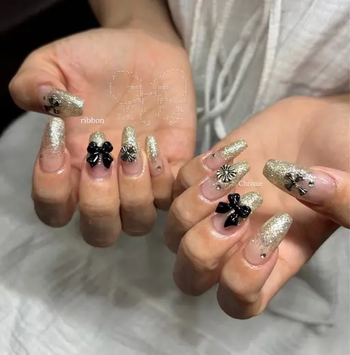 オフなしラメグラデーション🎀