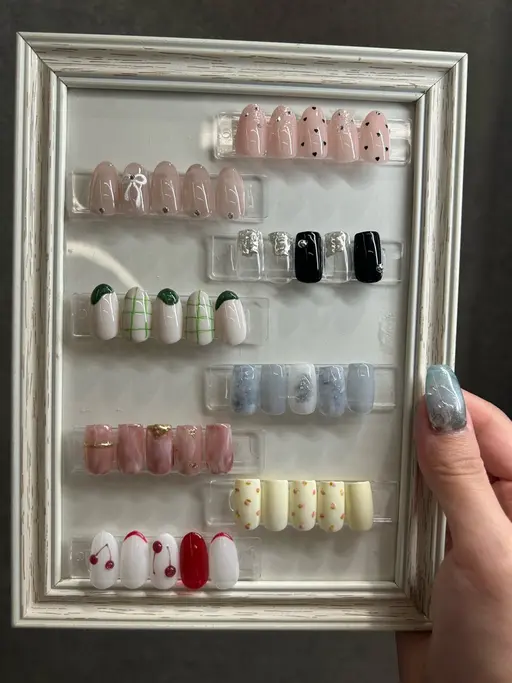 🖐️ハンド　10本長さ出し（チップ）【サンプルデザイン】【オフ有無どちらでも🆗】