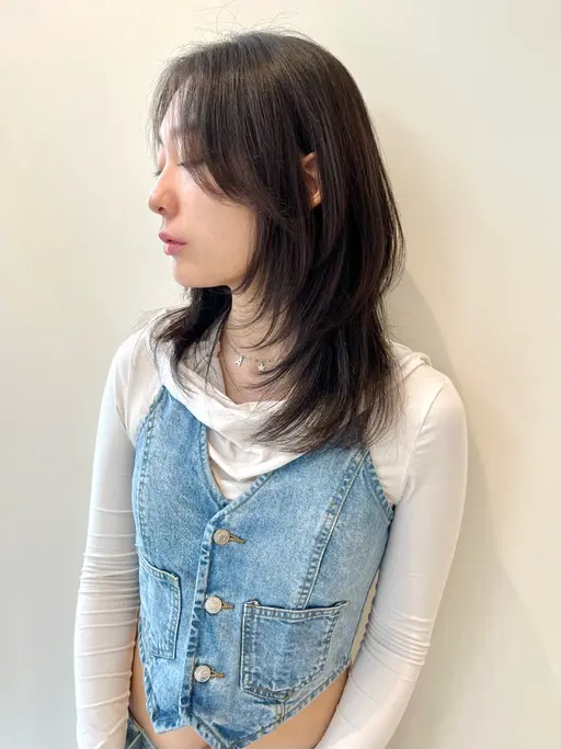 カット✨レイヤーカット✨韓国風ヘア✨5回目まで使えます✨