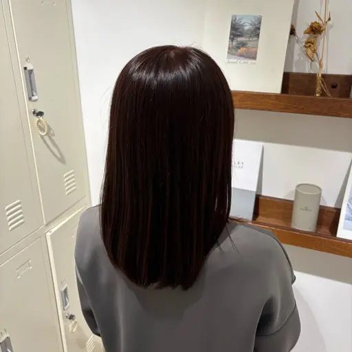 【メンテナンスに🥣】ワンカラー+前髪カット💇♀️