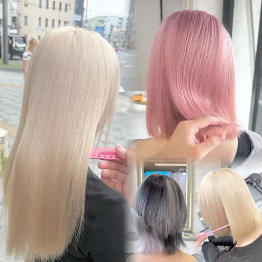 💕数名様限定💕ホワイトブリーチ×フルカラー×3ステップうる艶ヘアエステトリートメント￥11500