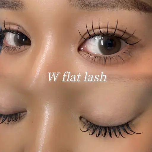 〈本日限定〉束感・韓国風マツエク W flat lash 120本/オフなし