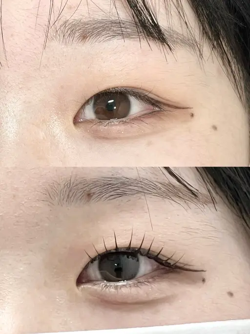 【モデル】まつ毛パーマコーティング仕上げ🤍𐙚