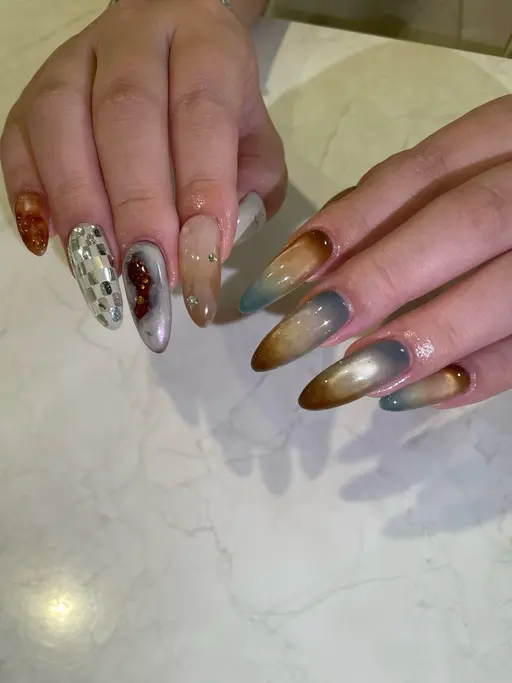 【ハンド】オフなしお持ち込みニュアンスデザイン⚠️ ワンカラー/マグネットワンカラー/ミラーワンカラー/埋め尽くしは不可