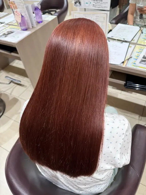 ブリーチ無し✖️艶髪カラー🫧トリートメント(込み)