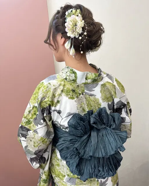 ヘアセット&浴衣着付け¥6600予約何回でもOK!!