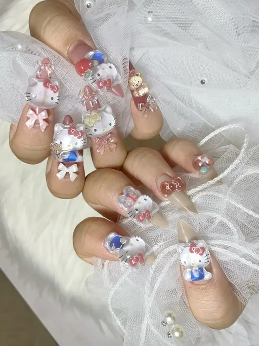 ✨️超期間限定✨️【オフなし‪✕‬】長さ出し🫶🏻チップorスカルプ 🌺 パーツ付け放題‎🤍