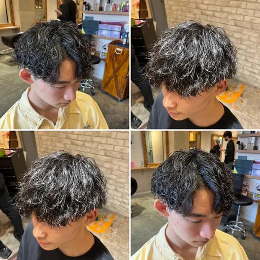 《新規10月限定》メンズカット➕波巻きパーマ𝐨𝐫ツイスパ➕トリートメント【波巻きスパイラルパーマ】