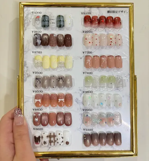 ⚠️注意事項必読⚠️季節ネイルあり‼️横田限定デザイン(オフなし)※デザインによって料金異なります